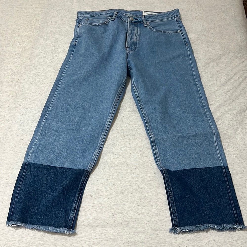 Rag & bone high rise ankle slim jeans